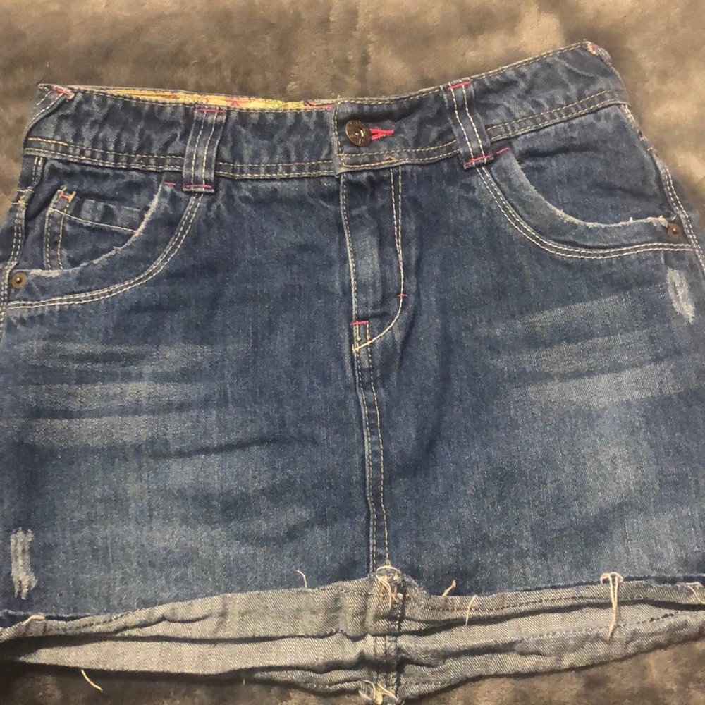 A skirt with shorts built inside